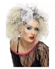 Blonde Lockenperücke mit