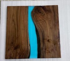 Holztisch, Epoxid-Tischplatte