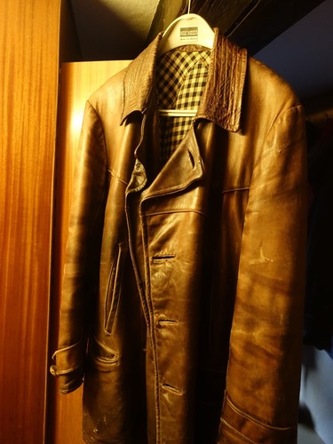 Antike schwere lederjacke von - lederjacke,