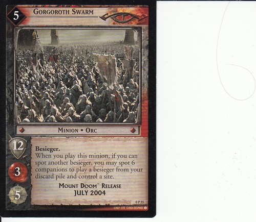 Lotr tcg promo 0p55 gorgoroth - lotr,