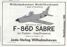 Jade Verlag 1625 - F-86D Sabre , Jagdflugzeug , 1:50