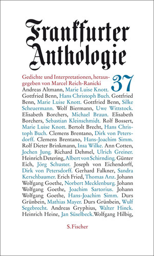 Frankfurter anthologie - anthologie, 37