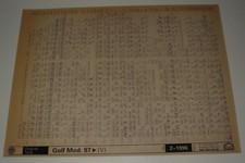 Ersatzteilkatalog auf Microfich VW Golf 3 III Typ 1H Modelljahr ab 1997 02/1996!