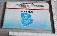 ersatz teil liste heft alt deutz khd motor  F2L 912/W spare parts catalogue deko
