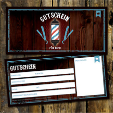 100 Barbier Gutscheinkarten, Friseur Gutscheinkarten NEUTRAL!!!