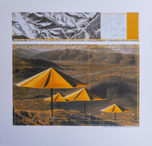 Christo gelbe schirme - gelbe,