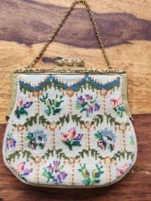 Gobelin Handtasche bestickt