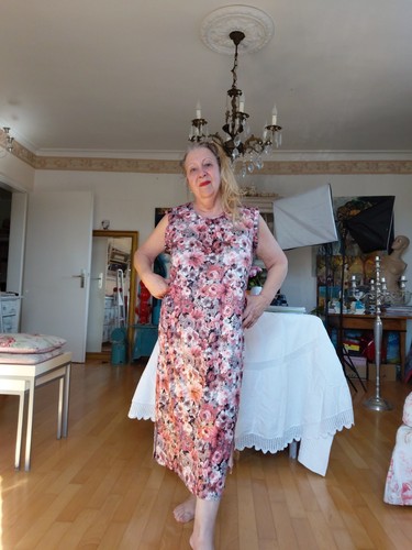 Little rose kleid rosenmuster - rose,