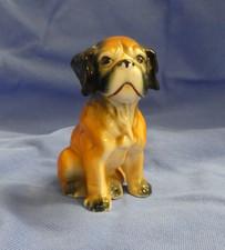 Boxer sitzender Hund Keramik