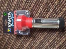 Vintage rote Varta 618 Spot Light Taschenlampe / Torch / Flashlight OVP Retro