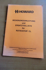 Betriebsanleitung Handbuch Ersatzteiliste Howard Rotavator CL 95-180SU 95-205SM 