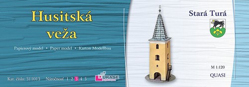 Kartonmodell hussiten turm - kartonmodell, in