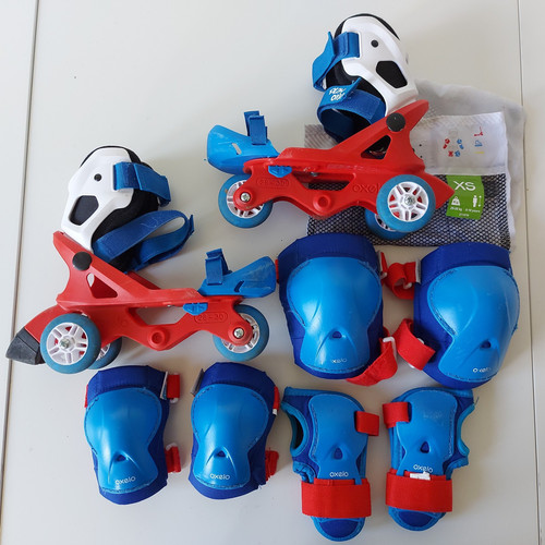 Kinder rollschuhe set mit - set,