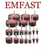 Fächerscheiben Bürste Bohrer Bit Entgraten Schleifmittel Schleifen 6mm Spindelschleifpapier