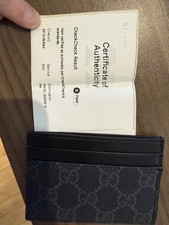 Gucci Kartenetui, Neu schwarz