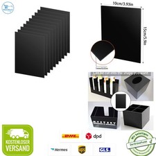 Plastikplatte Schwarz ABS Acrylglas Platte 15x10cm 1mm 10 Stück