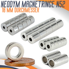 Neodym Magnete Mit Loch Ringmagnet Rund N52 10mm Magnet Ring Scheibenmagnet