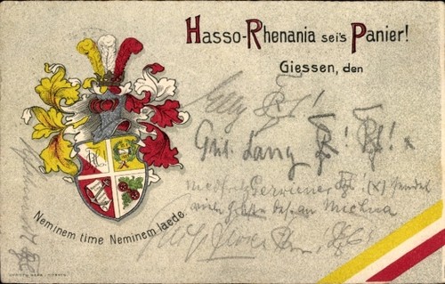Studentika gießen der - ak,