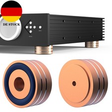 4stk Aluminium Isolationsfuß HiFi Lautsprecher Vibrationsdämpfer Ständer Fußpad