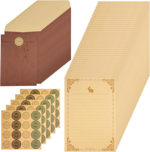Vintage briefpapier set mit - set,