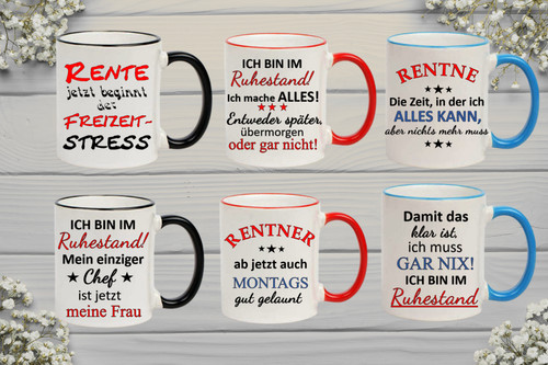 Tasse rentner ruhestand rente - tasse,