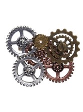 Steampunk-Brosche - Ein Satz
