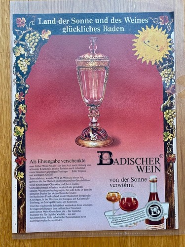 Badischer wein von der - wein,