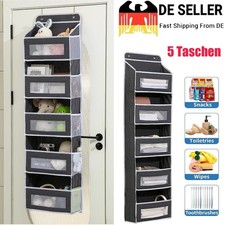 Stoff Regal 5 Etagen Kleiderschrank Bad Türhänger Organizer Küche Aufbewahrung
