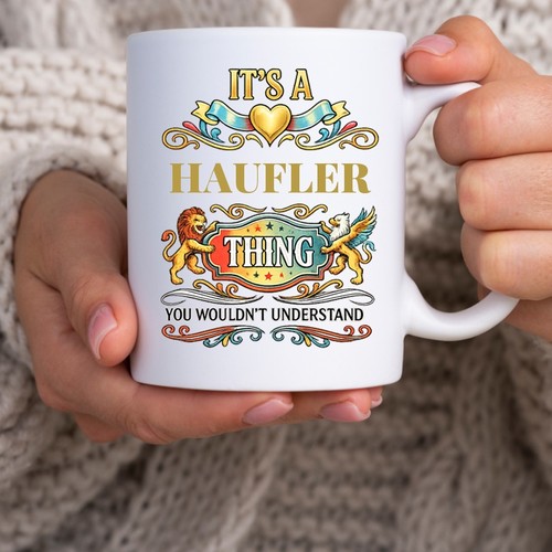 Haufler familientasse name - familientasse,