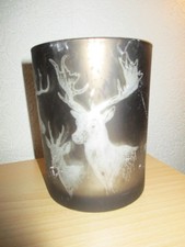 Windlicht, ca. 13 cm hoch, Ø ca. 10 cm. Kaum gebraucht von formano.