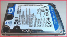 HDD Festplatte 2,5" 250GB 5400RPM 8MB SATA WD2500BEVT Aspire 7530G ZY5 -5