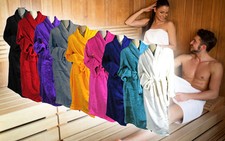 Bademantel Unisex Microfaser Saunamantel Morgen Mantel Damen & Herren v. Modelle