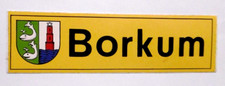 Souvenir-Aufkleber Borkum