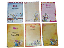 6x Diddl Notiz Namensblock Michelle Schreibblock Galupy Bibombl Blöcke