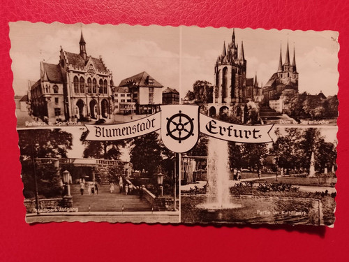 Erfurt 1957 blumenstadt - erfurt, 1957.