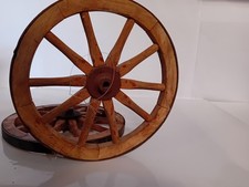 2 Stück Holz Wagenräder für