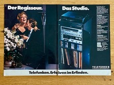 Telefunken HiFi Rack 500 Der Regisseur Das Studio 1979 Vintage Werbung Reklame