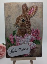 Handgemachte Osterkarte mit