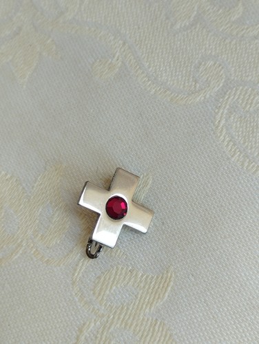 Anstecker drk pin - anstecker, kreuz