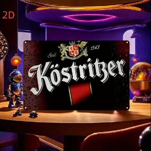 Blechschild köstritzer bier - blechschild,