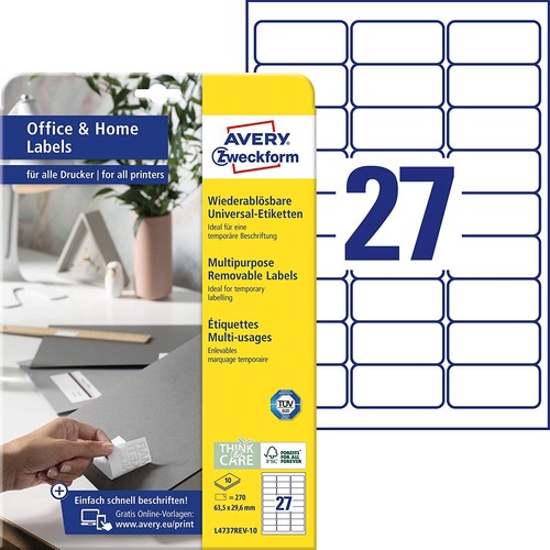 Avery zweckform l4737rev - zweckform, l4737rev-10