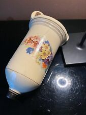 Antike Gewicht Zuglampe mit Blumen Lampengewicht Porzellan Steingut alt