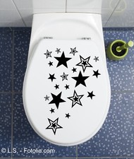 NEU Sterne WC Deckel Aufkleber