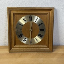 Wanduhr Holz Quartz Landhausstil Rechteckig Vintage Retro