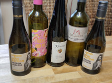 5 leere Weinflasche Deko zum