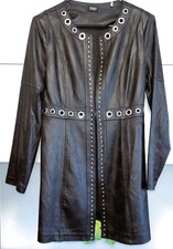 Eleganter Leder Mantel Westen-Kleid Gr. 38/40 eventuelle 42