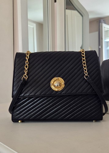Vintage leder handtasche - vintage,