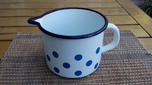 Emaille ddr milchtopf topf - emaille,