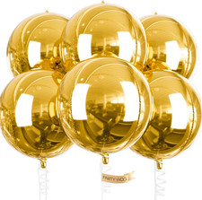 Luftballons Gold Folienballons