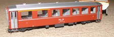 K23 Bemo 3257 Personenwagen AB 1543 1./2.Kl.  der RhB Spur  HOm/HOe